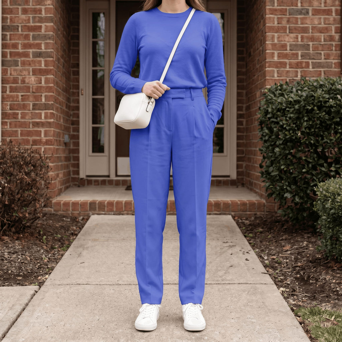 Women's Cotton Two-Piece Lounge Set | Paula_10