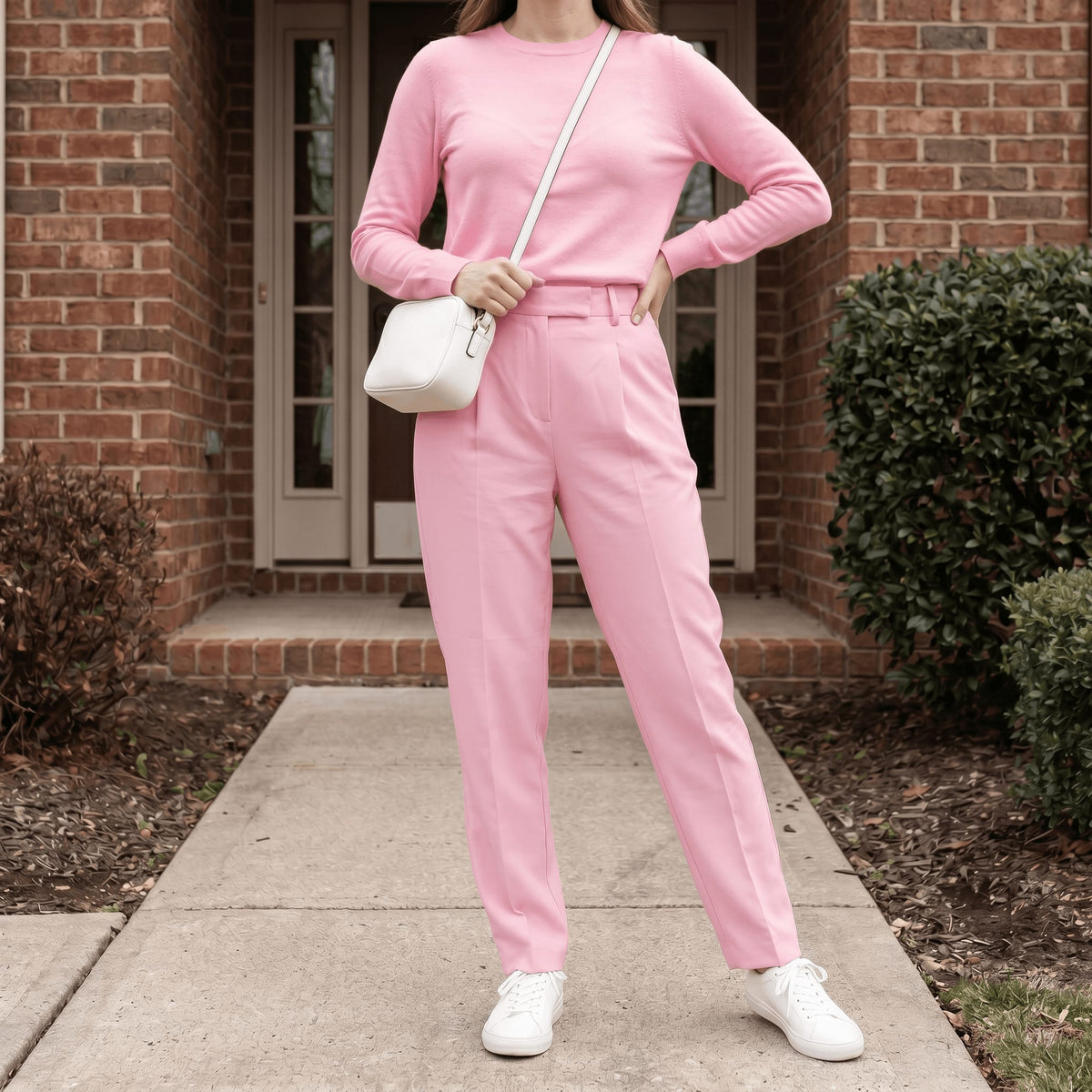 Women's Cotton Two-Piece Lounge Set | Paula_8