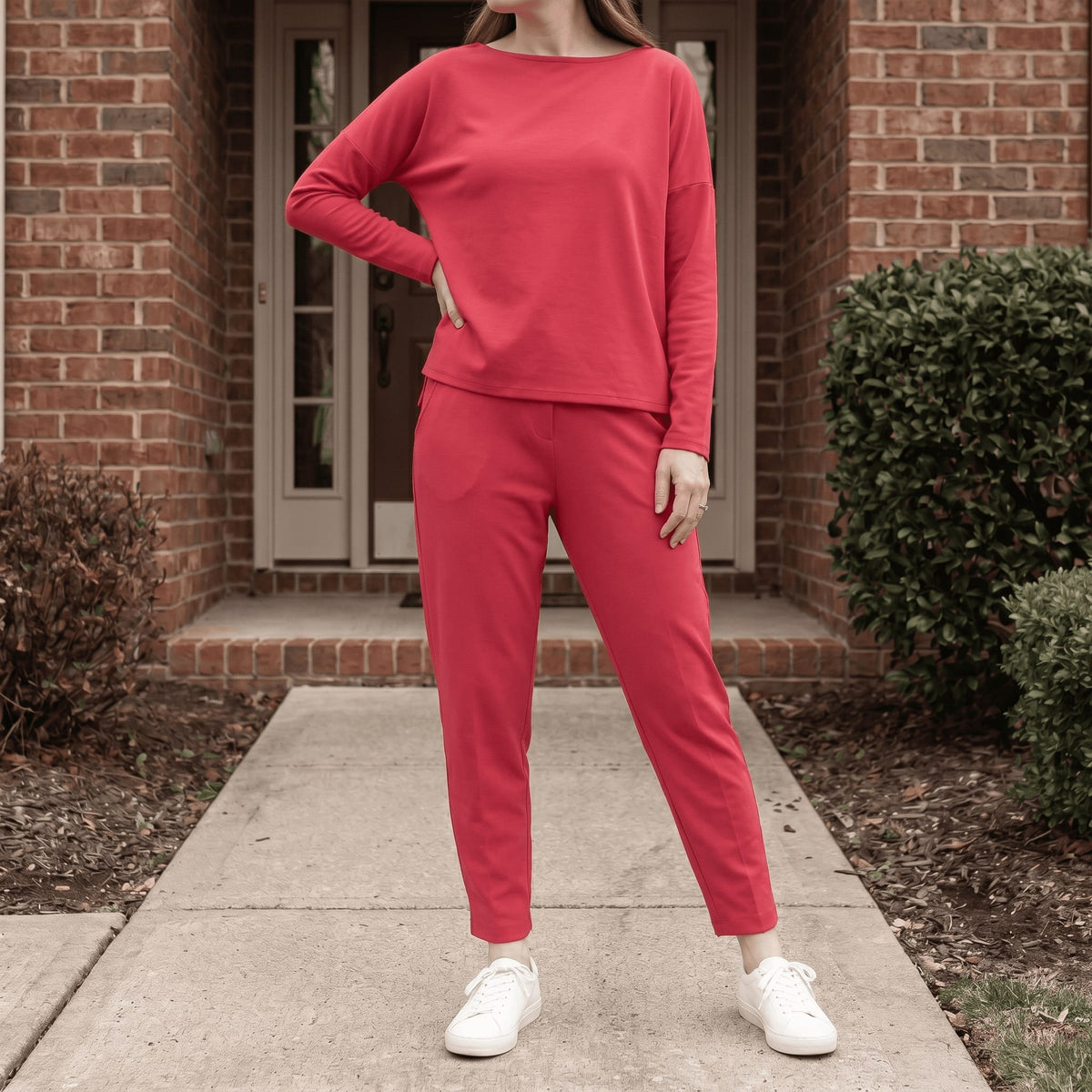 Women's Cotton Two-Piece Lounge Set | Paula_9