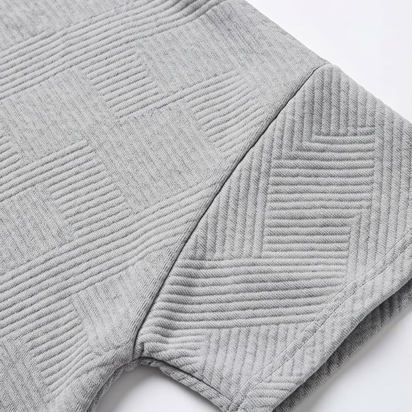 Women's Textured Knit Cropped Trouser Set | Mandy_15
