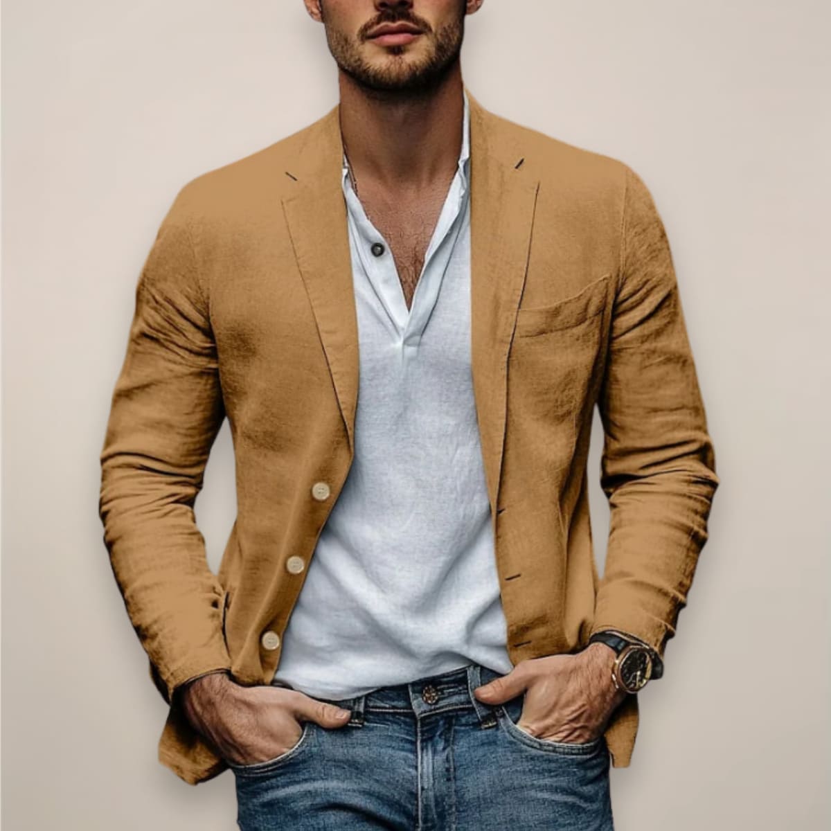 Men's Slim Fit Casual Blazer | Emlyn_3