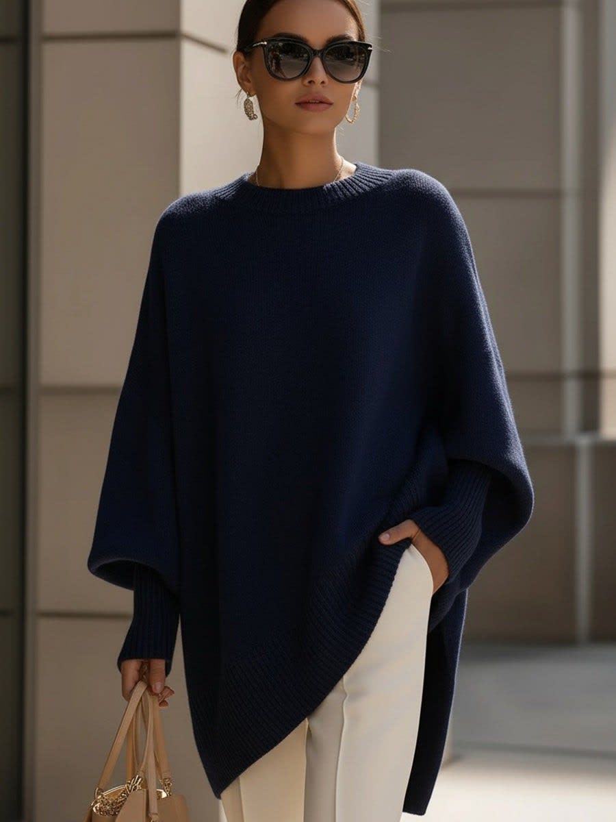 Women's Longline Knit Jumper | Rhoswen_3
