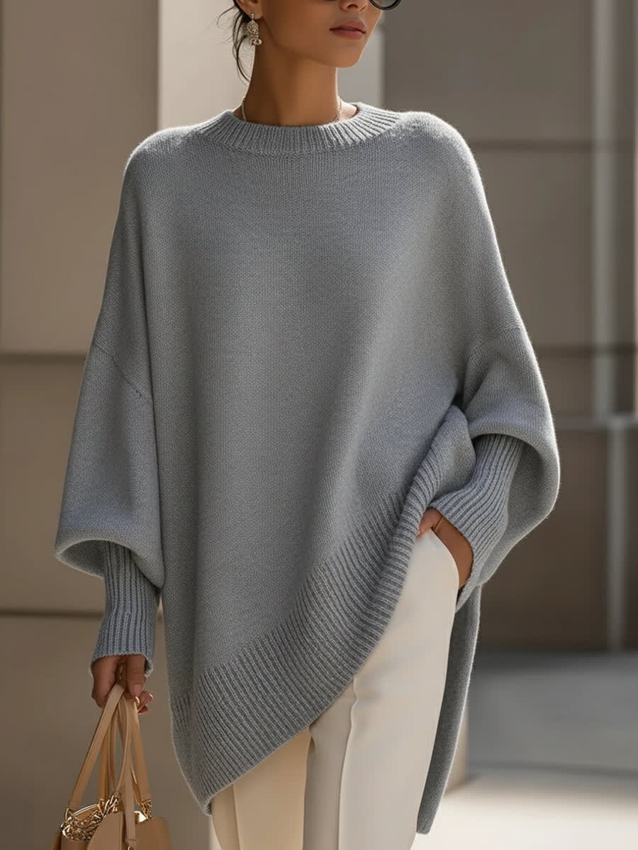 Women's Longline Knit Jumper | Rhoswen_5