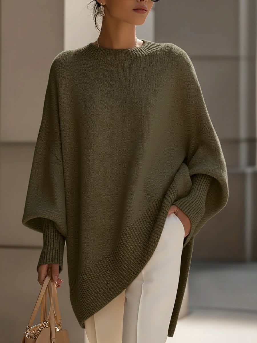 Women's Longline Knit Jumper | Rhoswen_7