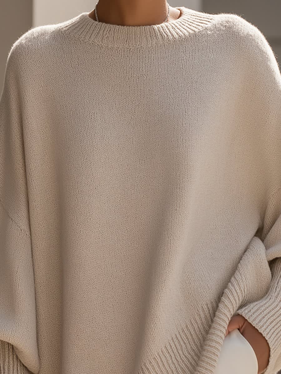 Women's Longline Knit Jumper | Rhoswen_8