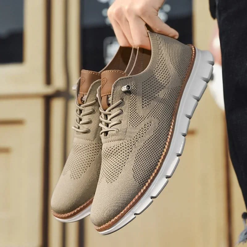 Men's Breathable Knit Trainers | Sandy_8