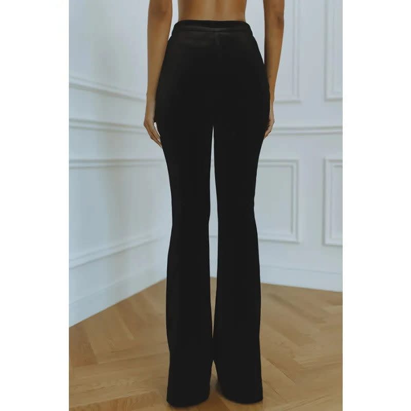 Women's Velvet Flared Trouser Suit | Roberta_10
