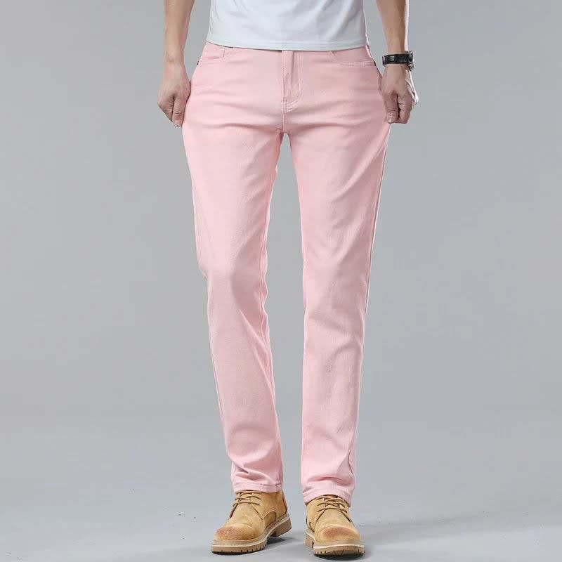 Men's Cotton Stretch Slim Trousers | Julian_2