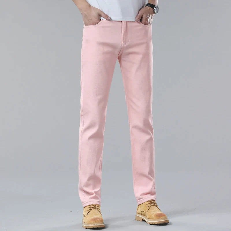 Men's Cotton Stretch Slim Trousers | Julian_3