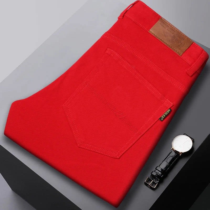 Men's Cotton Stretch Slim Trousers | Julian_8
