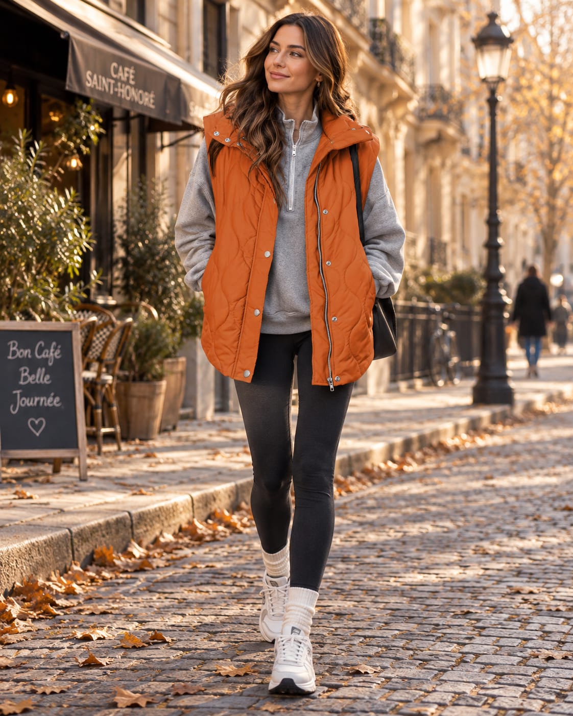 Women's Quilted Cropped Puffer Gilet | Elsie_7