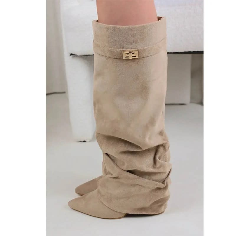Women's Faux Suede Slouch Boots | Trudy_1