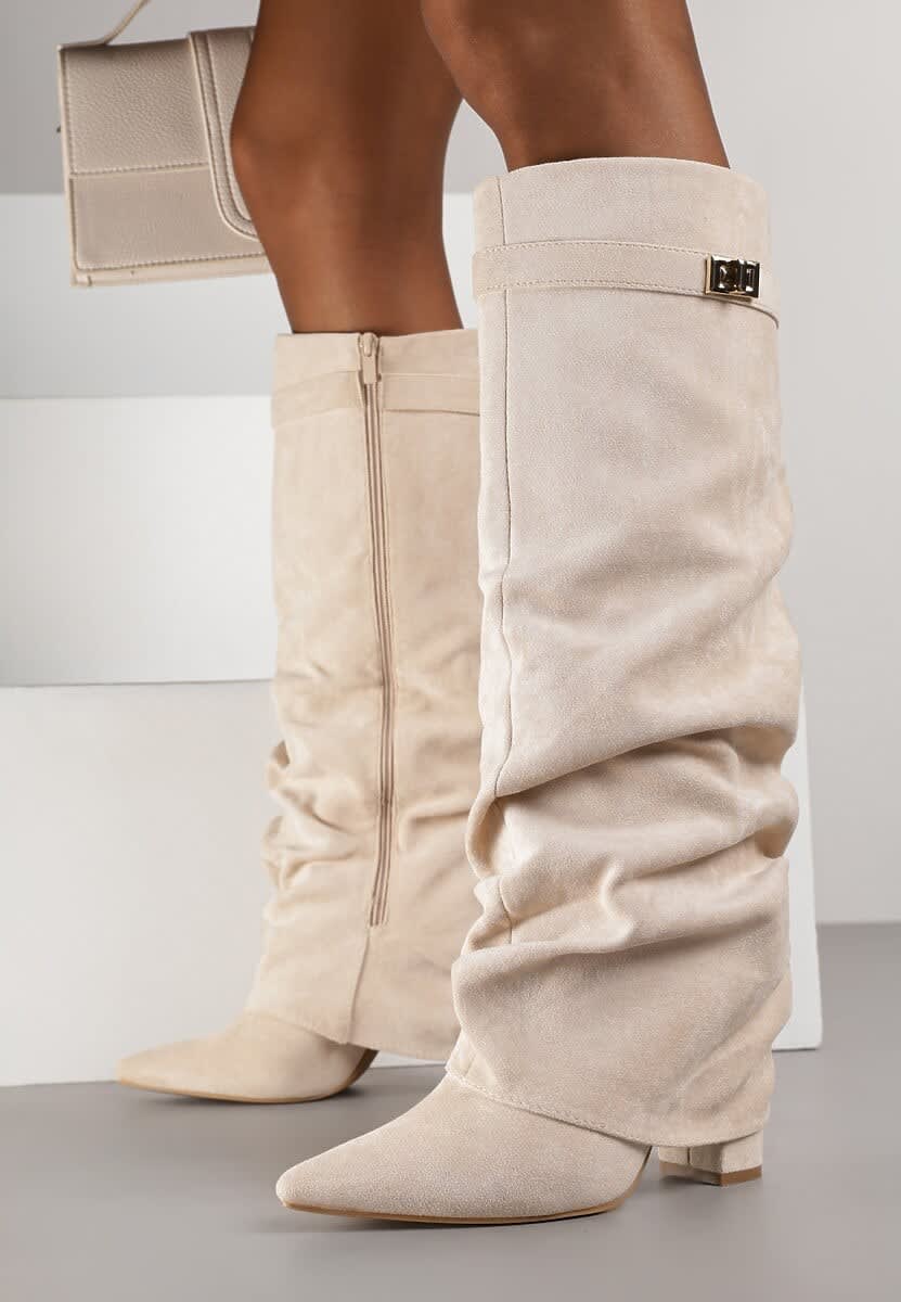 Women's Faux Suede Slouch Boots | Trudy_11