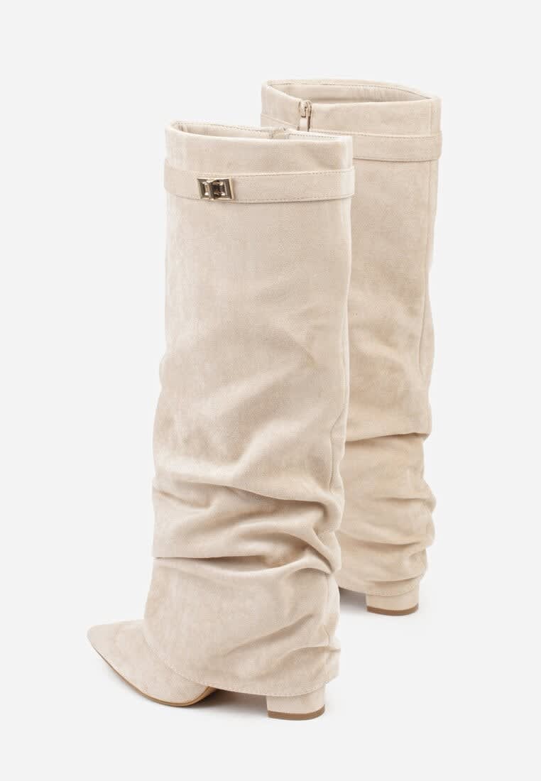 Women's Faux Suede Slouch Boots | Trudy_12
