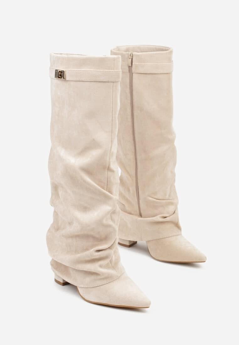 Women's Faux Suede Slouch Boots | Trudy_13