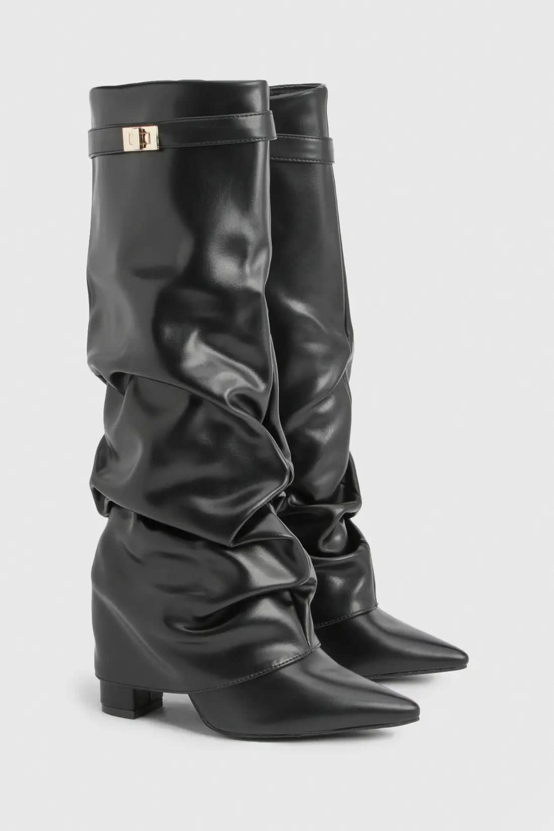 Women's Faux Suede Slouch Boots | Trudy_16
