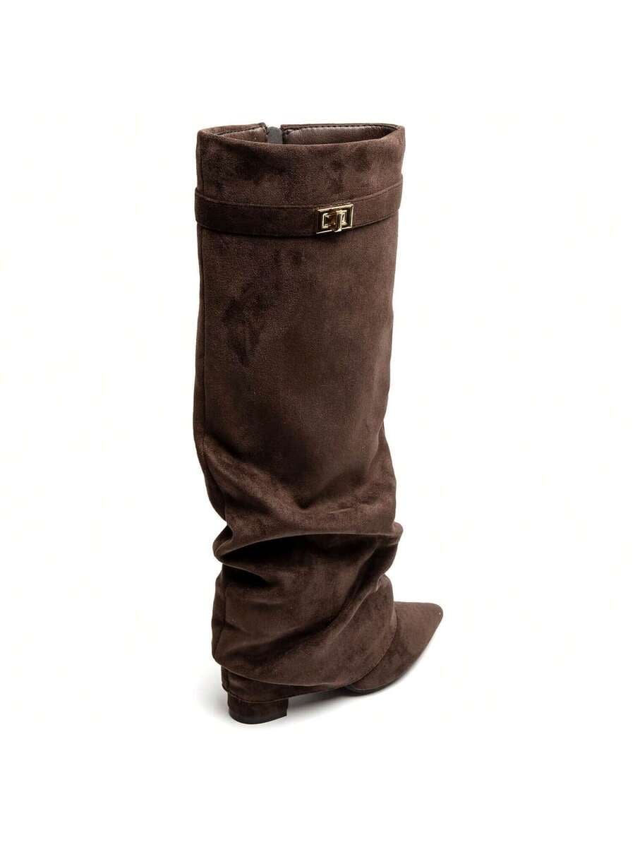 Women's Faux Suede Slouch Boots | Trudy_20