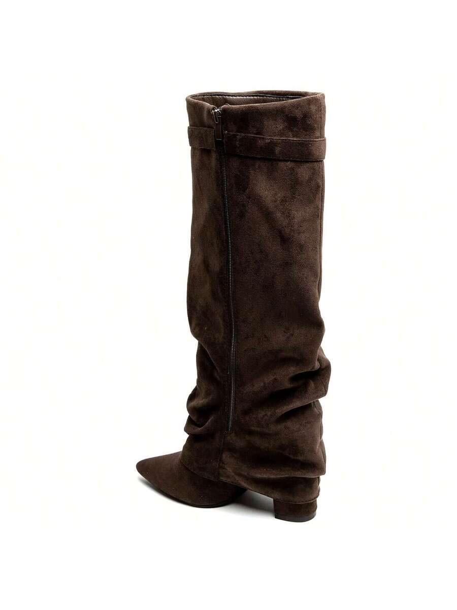 Women's Faux Suede Slouch Boots | Trudy_22