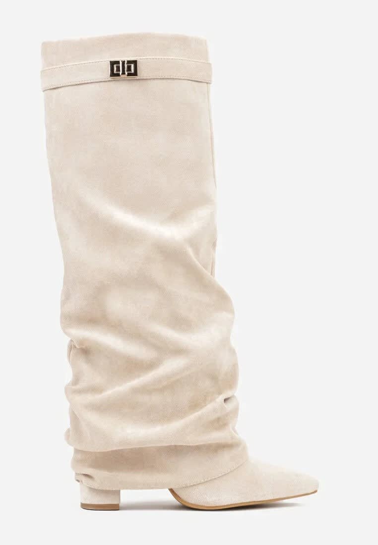 Women's Faux Suede Slouch Boots | Trudy_26