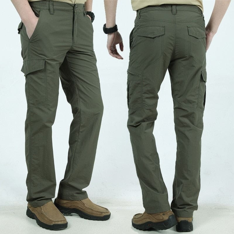 Men's Cotton Blend Stretch Cargo Trousers | Gordon_1