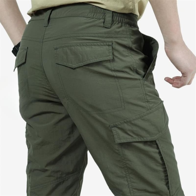 Men's Cotton Blend Stretch Cargo Trousers | Gordon_3