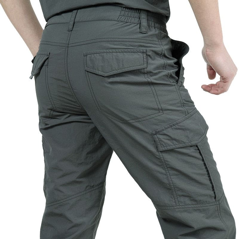 Men's Cotton Blend Stretch Cargo Trousers | Gordon_4