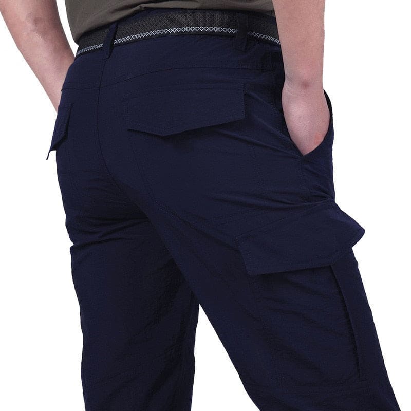 Men's Cotton Blend Stretch Cargo Trousers | Gordon_5