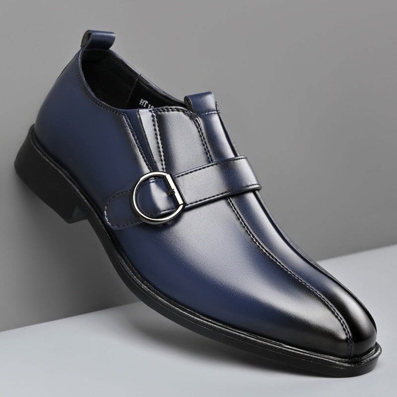 Men's Faux Leather Buckle Loafers | Harold_2