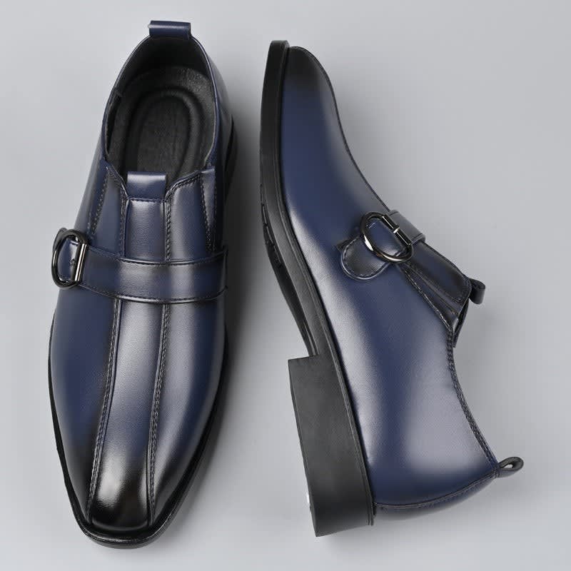Men's Faux Leather Buckle Loafers | Harold_4