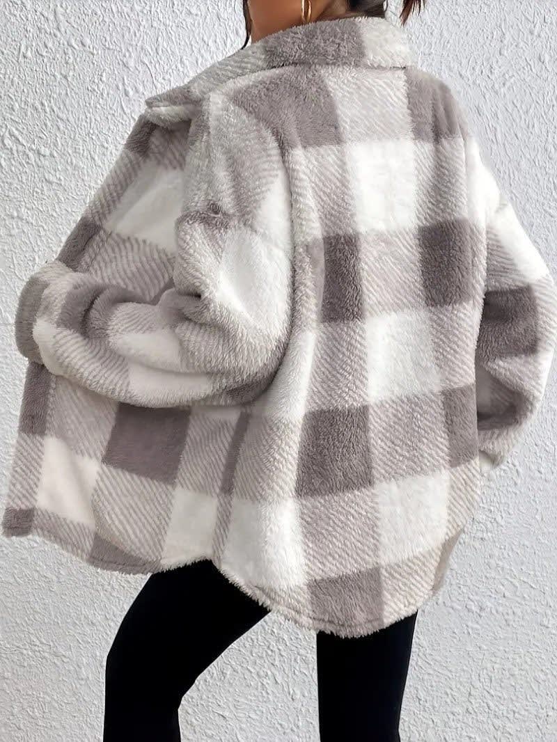 Women's Checked Fleece Shacket | Deirdre_2