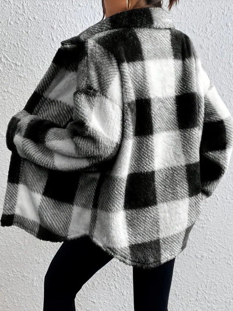 Women's Checked Fleece Shacket | Deirdre_7