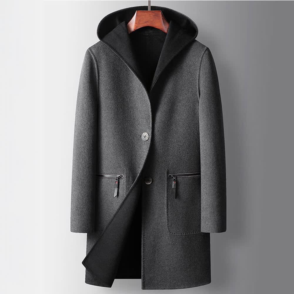 Men's Reversible Wool Coat | Cedric_5