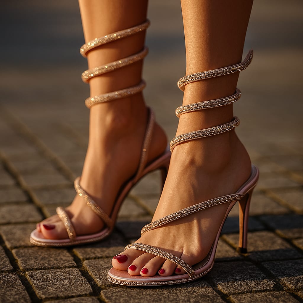 Women's Crystal Wrap Stiletto Sandals | Bridin_6