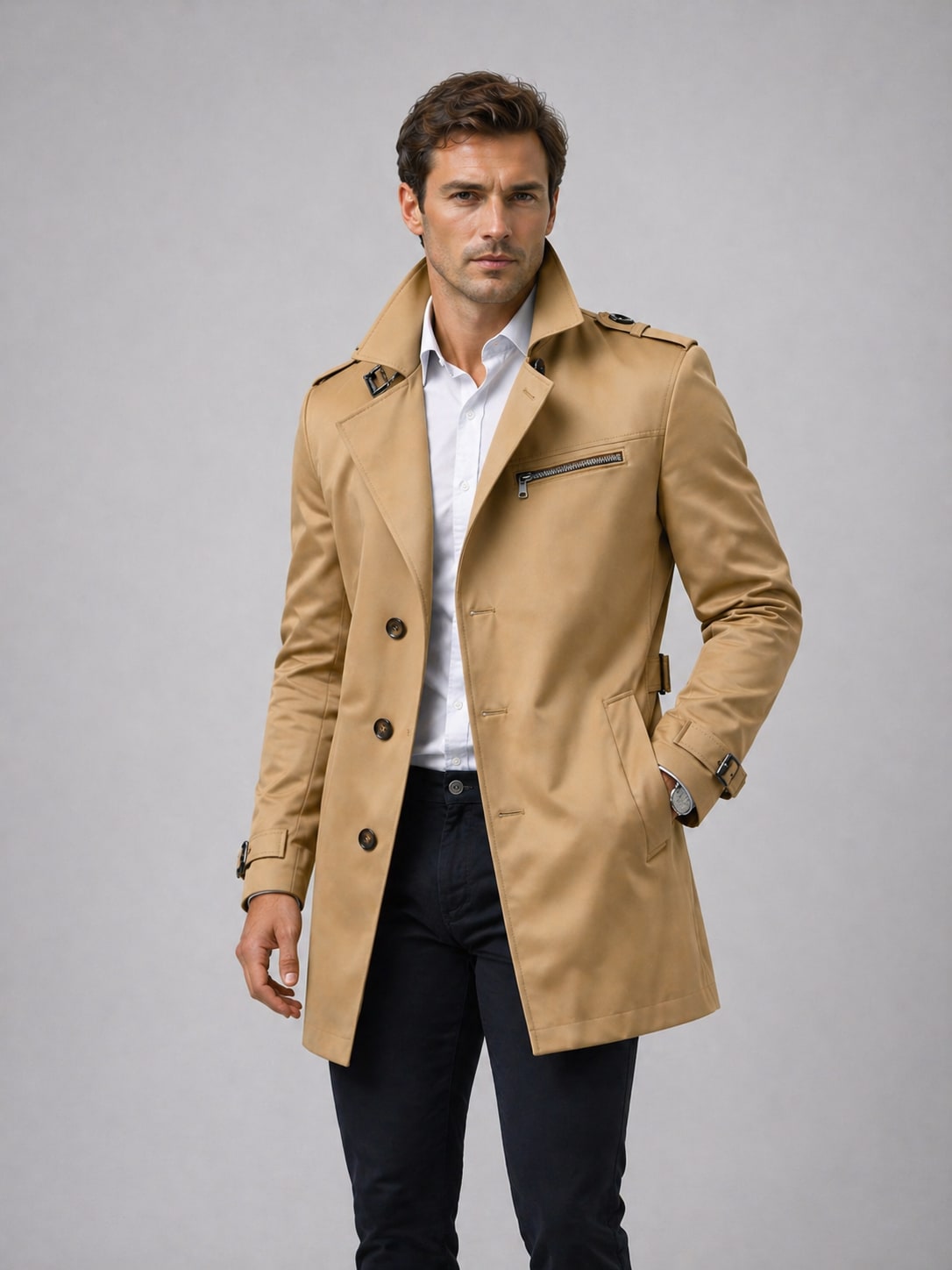 Men's Belted Trench Coat | Ellery_5