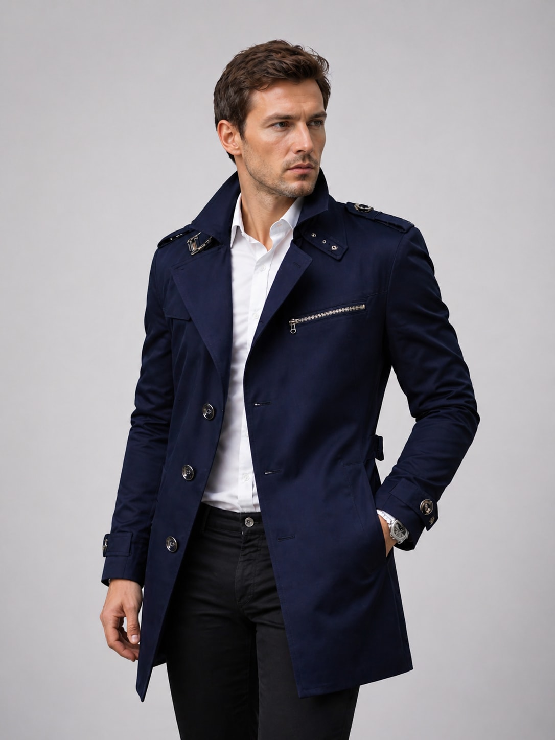 Men's Belted Trench Coat | Ellery_6