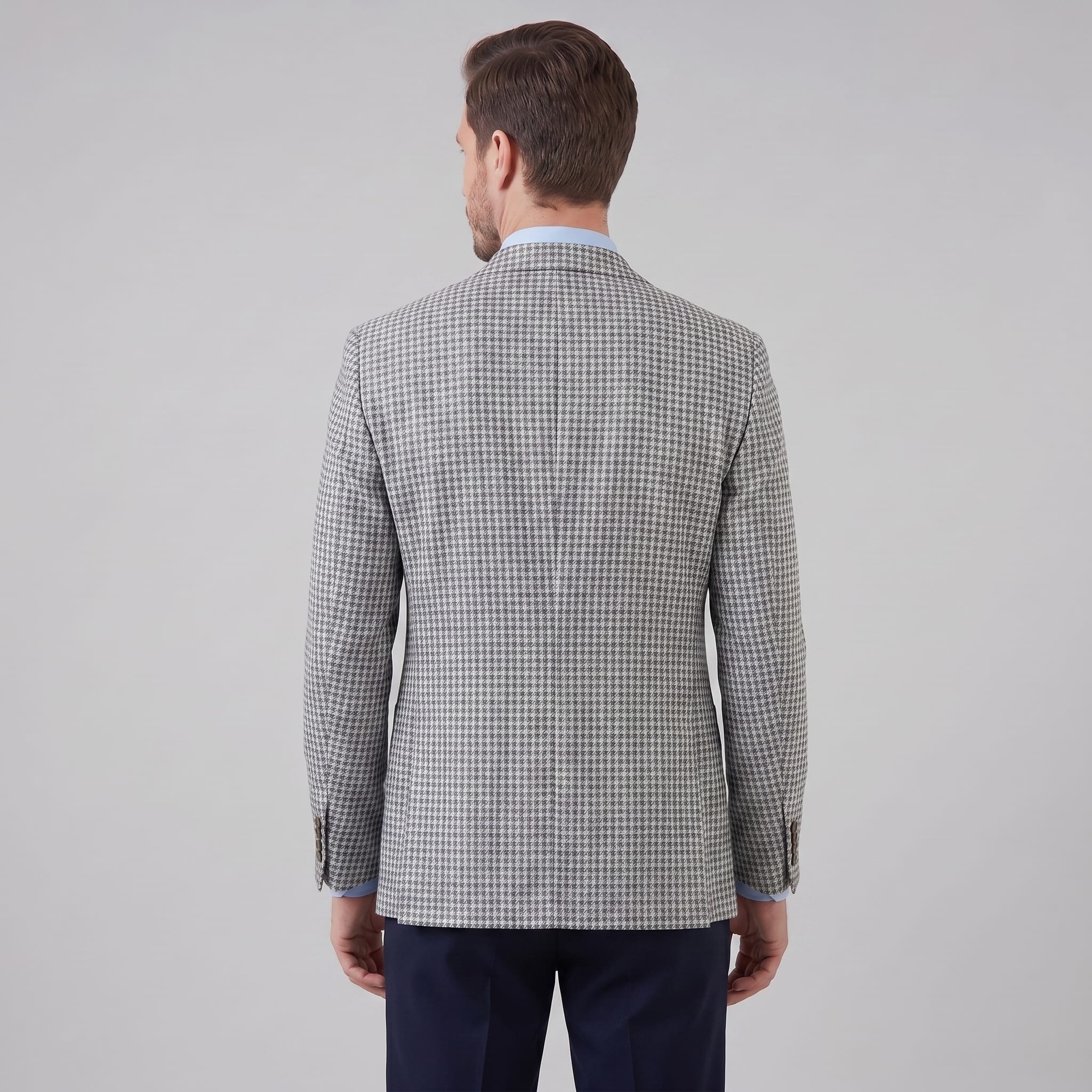 Men's Lightweight Houndstooth Blazer | Aaron_3
