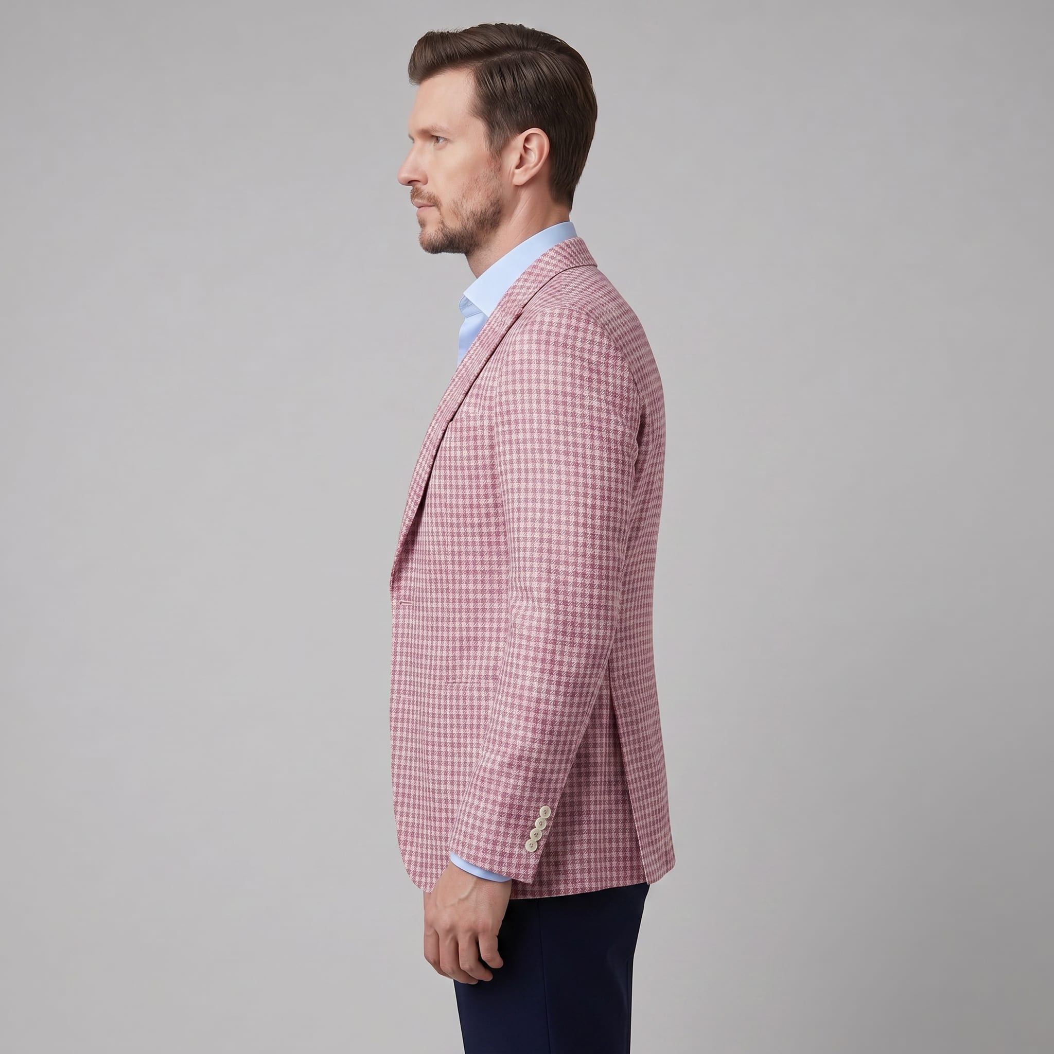 Men's Lightweight Houndstooth Blazer | Aaron_7