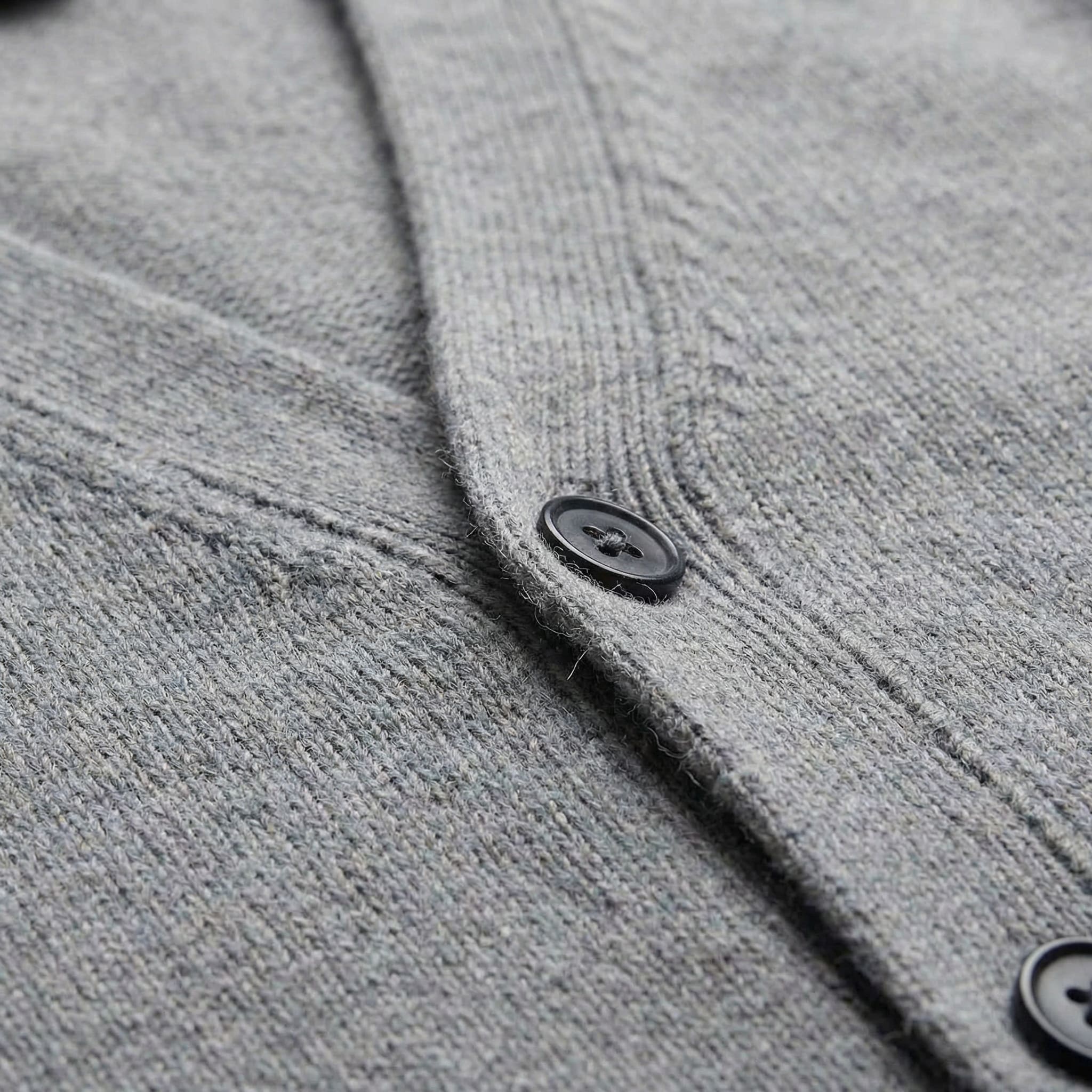 Men's Knit V-Neck Cardigan | Ned_3