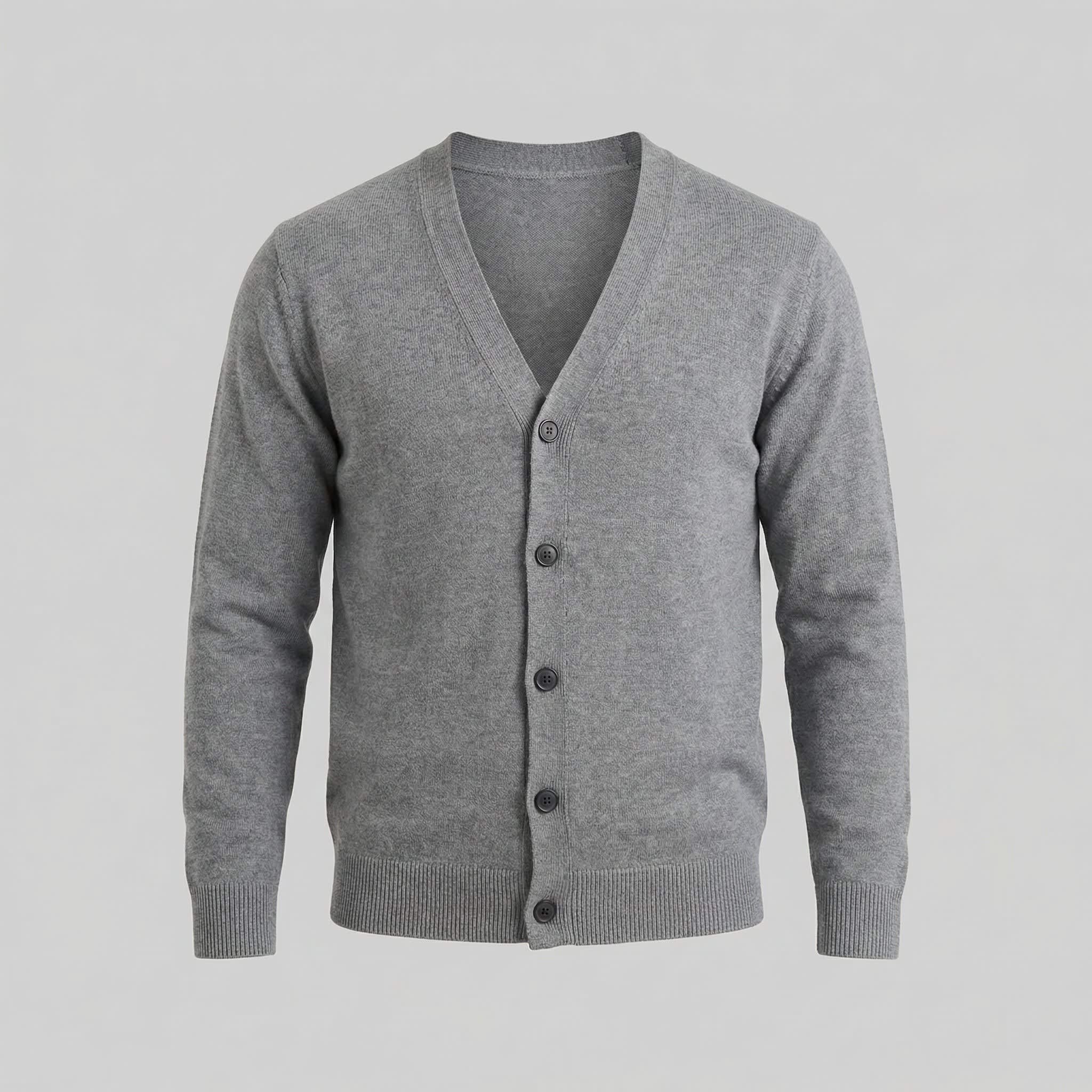 Men's Knit V-Neck Cardigan | Ned_4