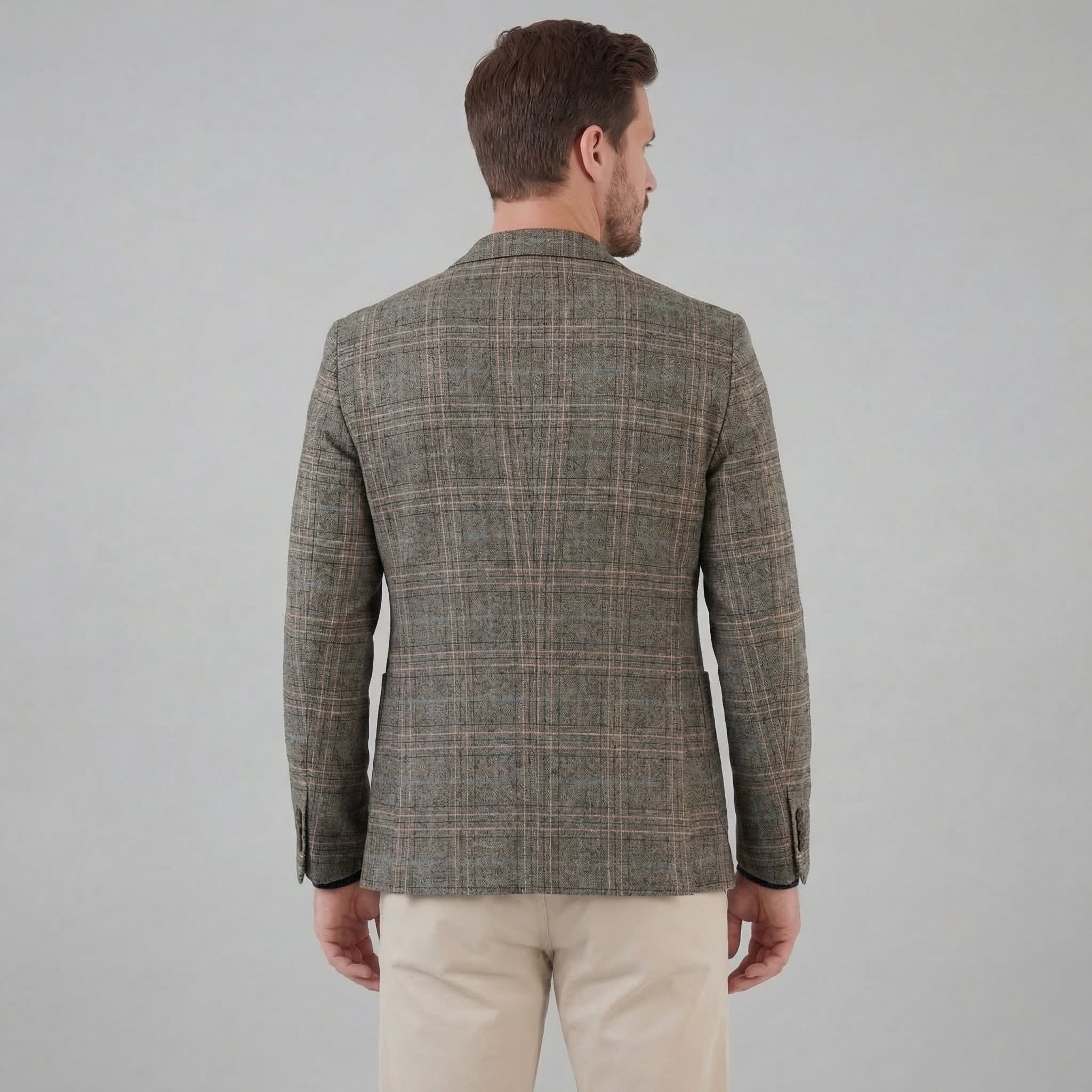 Men's Lightweight Checked Blazer | Kian_11
