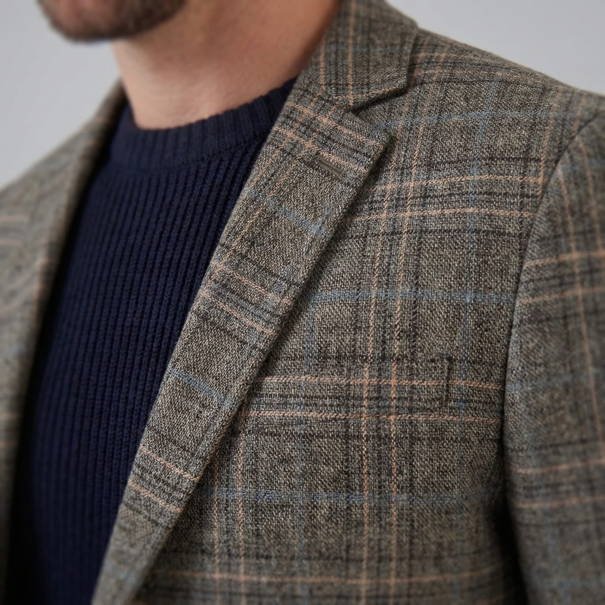 Men's Lightweight Checked Blazer | Kian_12