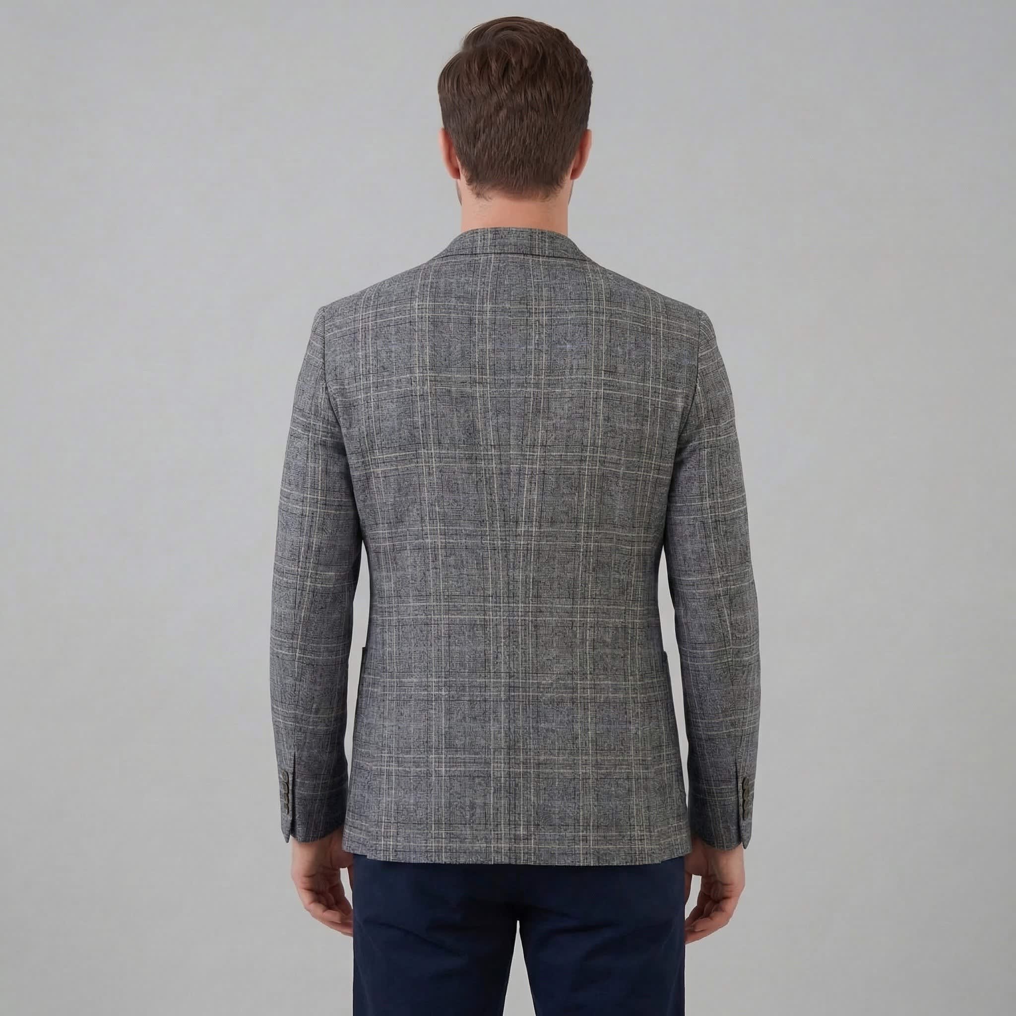 Men's Lightweight Checked Blazer | Kian_3