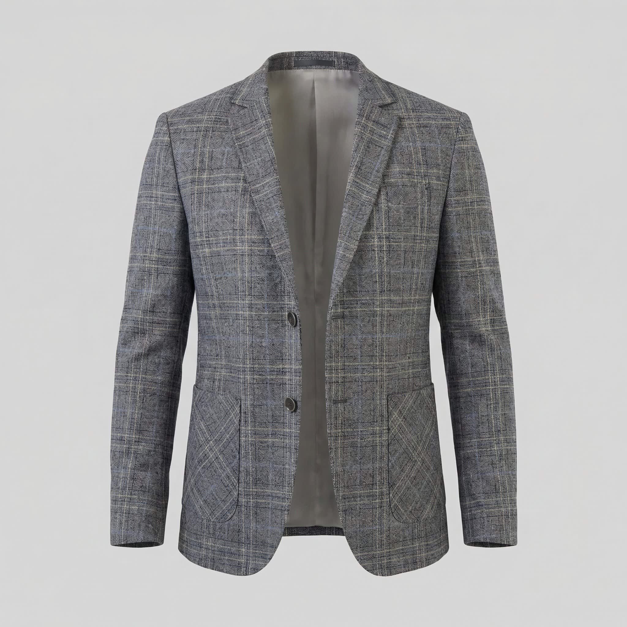 Men's Lightweight Checked Blazer | Kian_5