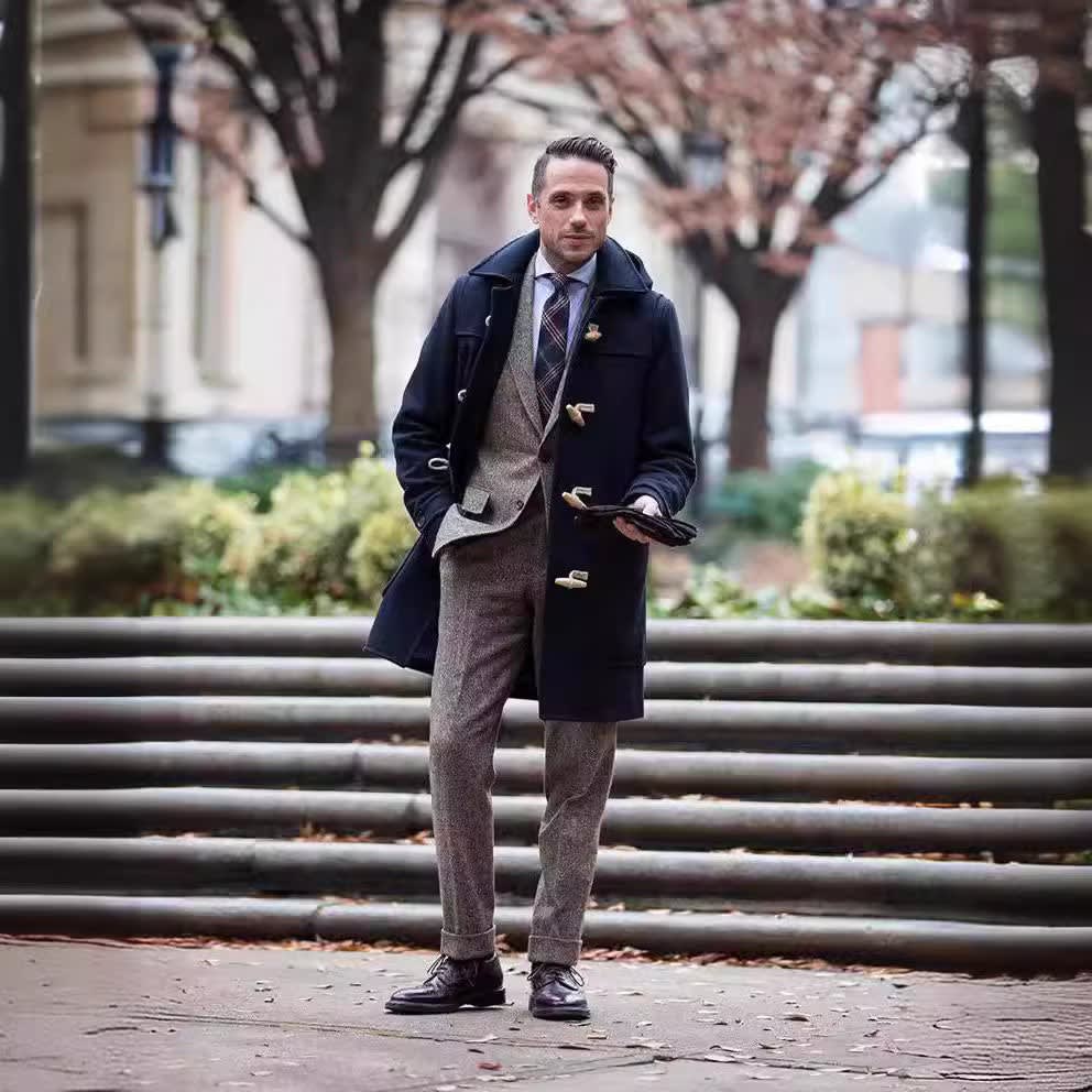Men's Hooded Toggle Duffle Coat | Dafydd_2