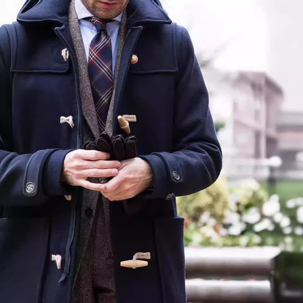 Men's Hooded Toggle Duffle Coat | Dafydd_4