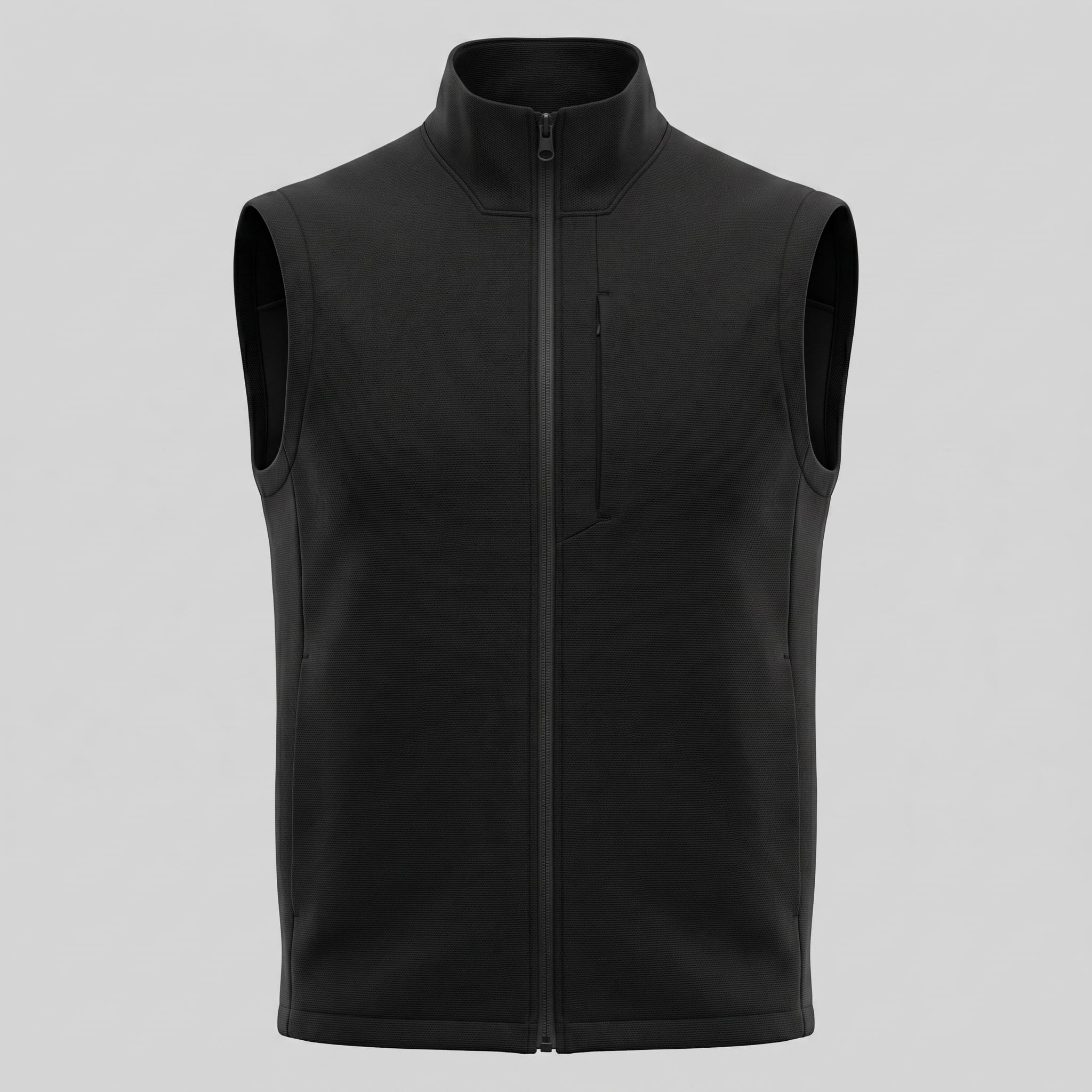 Men's Textured Zip Up Gilet | Malcolm_2