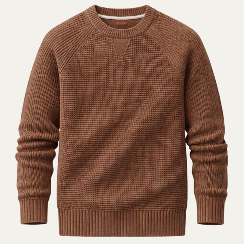 Men's Ribbed Cotton Jumper | Luca_1