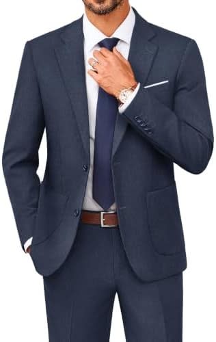 Men's Single Breasted Slim Two Piece Suit | Oscar_3