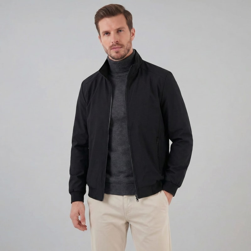 Men's Lightweight Stand Collar Jacket | Nathan_1