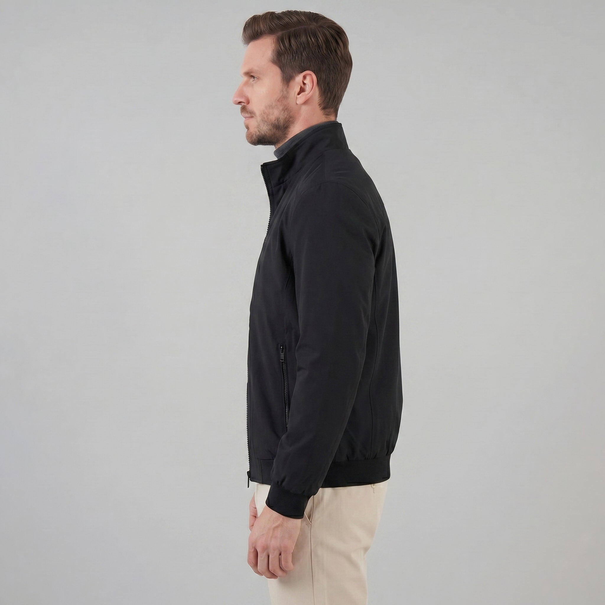 Men's Lightweight Stand Collar Jacket | Nathan_2